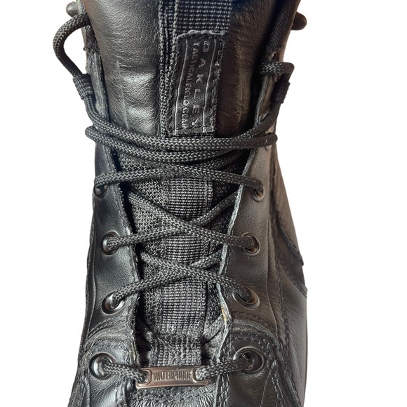 RARE OAKLEY FLAK BOOTS Size 13 Black Leather Waterproof Tactical Field Gear - Picture 7 of 7